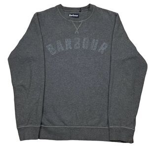 Barbour Charcoal Crewneck Sweatshirt for Men size medium